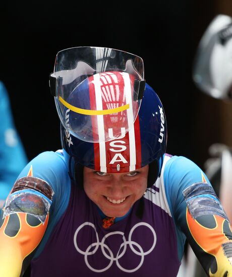 2014 Winter Olympics. Luge. Women. Trainings
