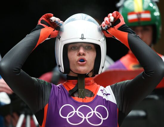 2014 Winter Olympics. Luge. Women. Trainings