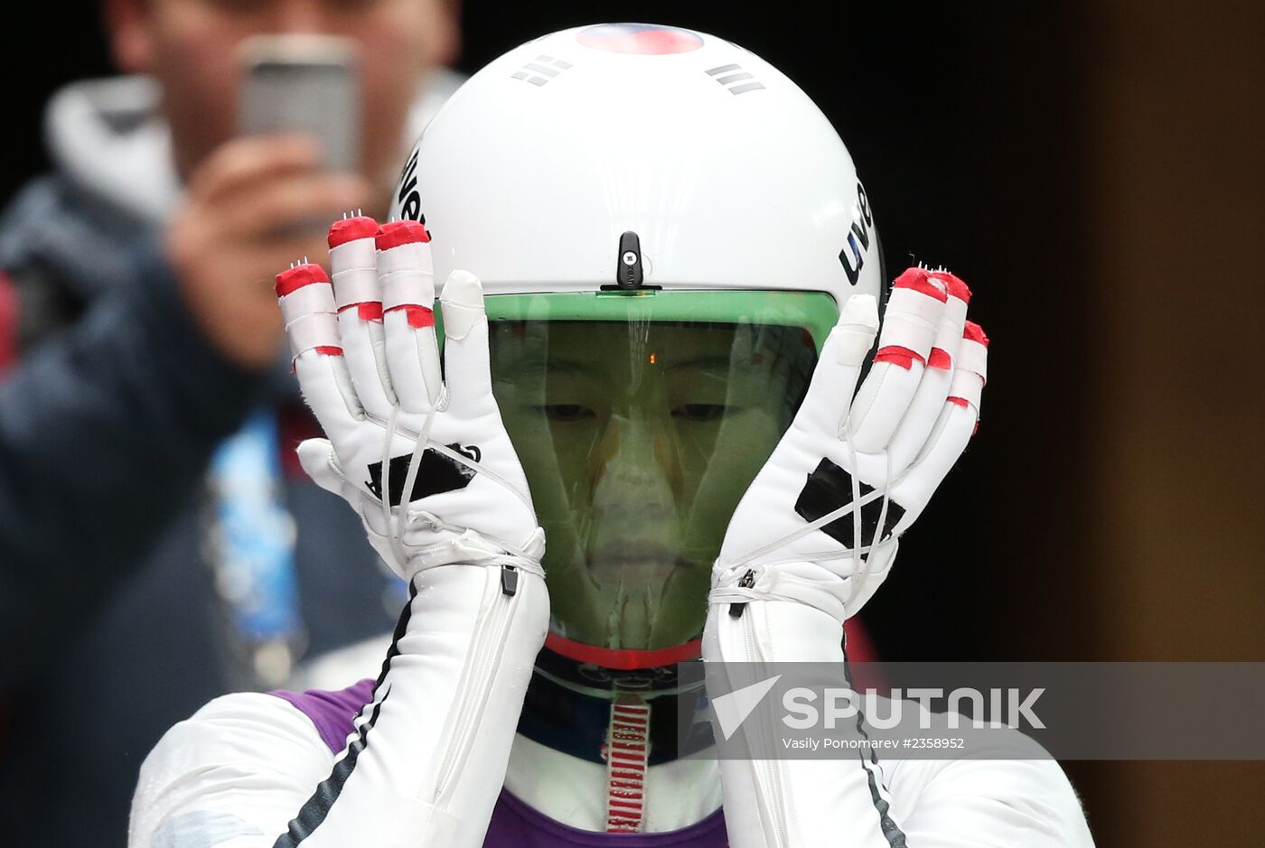 2014 Winter Olympics. Luge. Women. Trainings