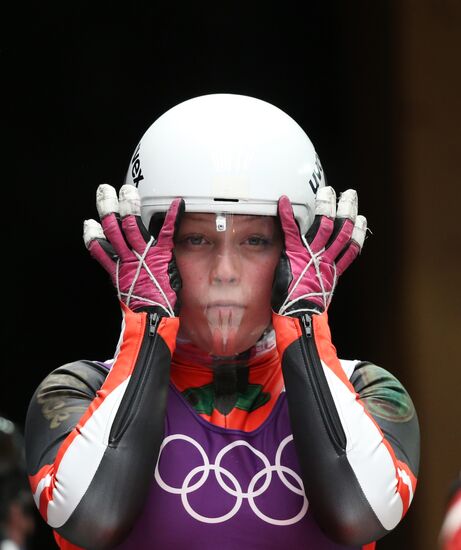 2014 Winter Olympics. Luge. Women. Trainings