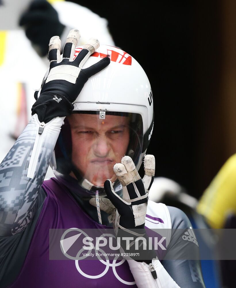 2014 Winter Olympics. Luge. Women. Trainings