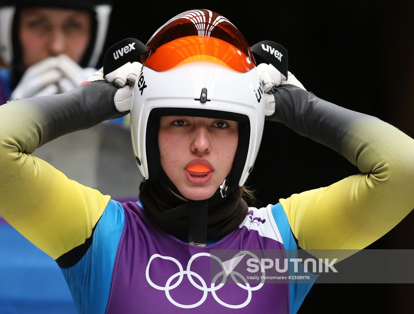 2014 Winter Olympics. Luge. Women. Trainings