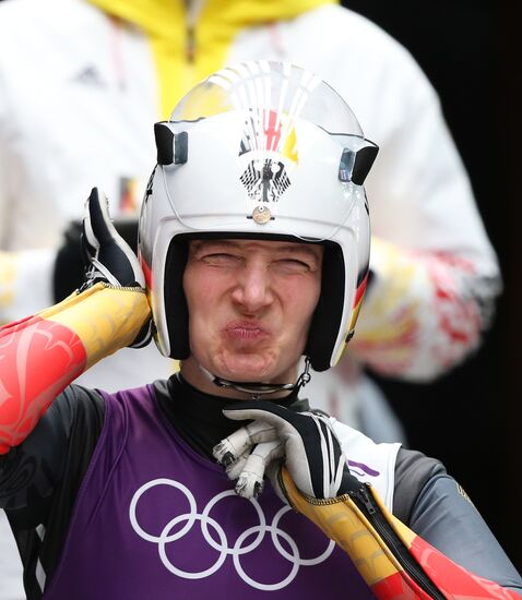 2014 Winter Olympics. Luge. Women. Trainings