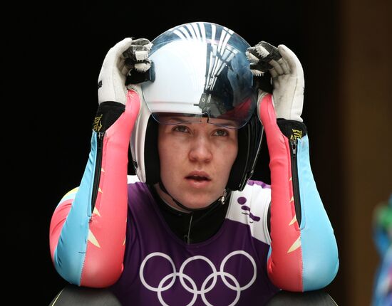 2014 Winter Olympics. Luge. Women. Trainings
