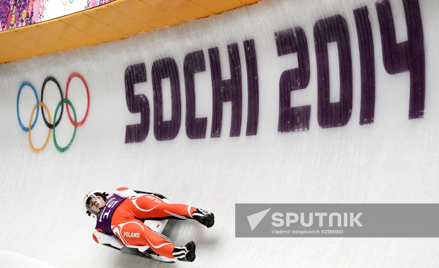 2014 Winter Olympics. Luge. Women. Trainings
