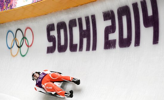 2014 Winter Olympics. Luge. Women. Trainings