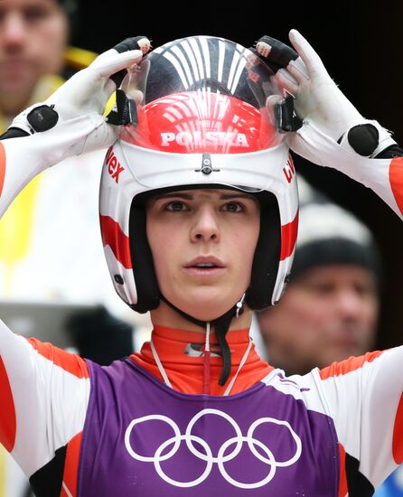 2014 Winter Olympics. Luge. Women. Trainings