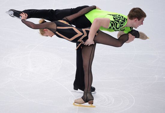 2014 Olympics. Figure skating. Teams. Pairs. Short program