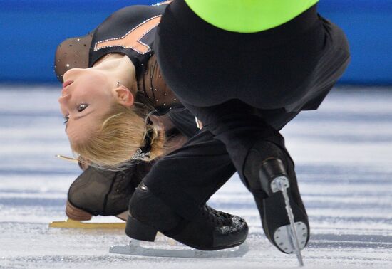 2014 Olympics. Figure skating. Teams. Pairs. Short program