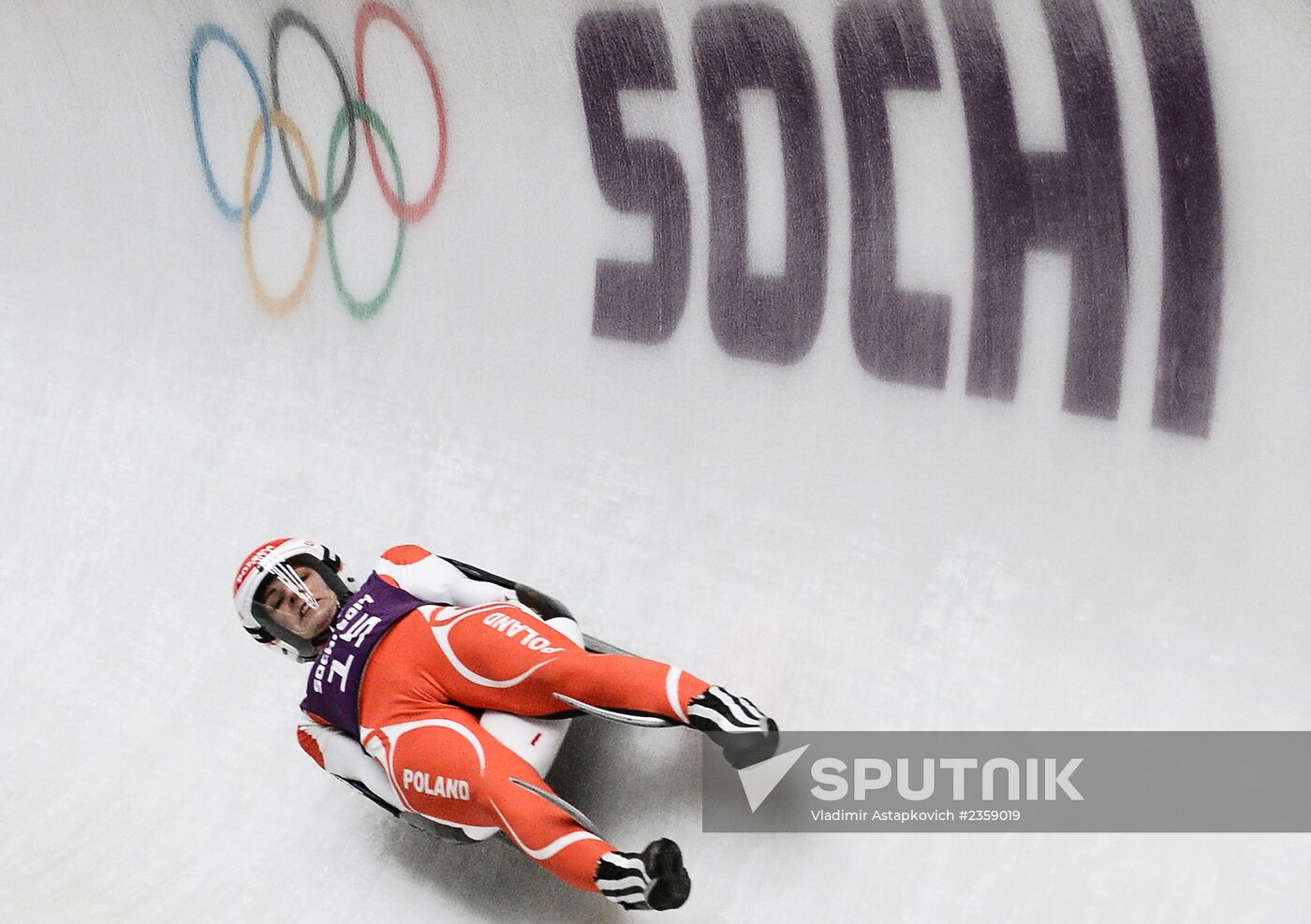 2014 Winter Olympics. Luge. Women. Trainings