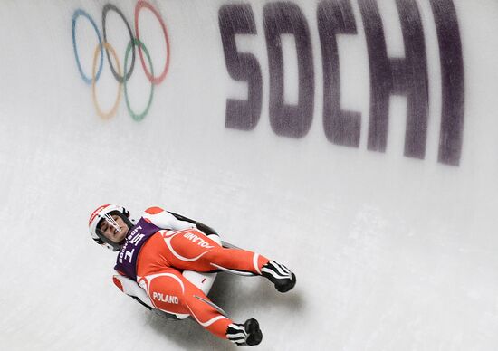 2014 Winter Olympics. Luge. Women. Trainings