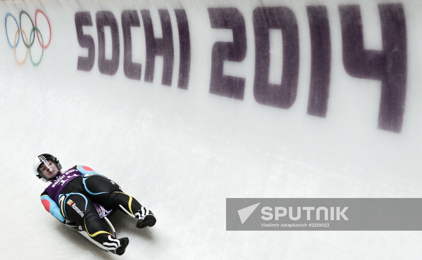 2014 Winter Olympics. Luge. Women. Trainings