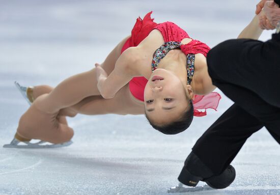 2014 Olympics. Figure skating. Teams. Pairs. Short program