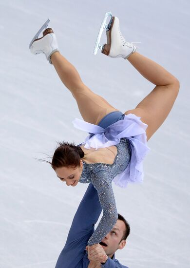 2014 Olympics. Figure skating. Teams. Pairs. Short program