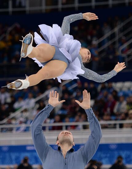 2014 Olympics. Figure skating. Teams. Pairs. Short program