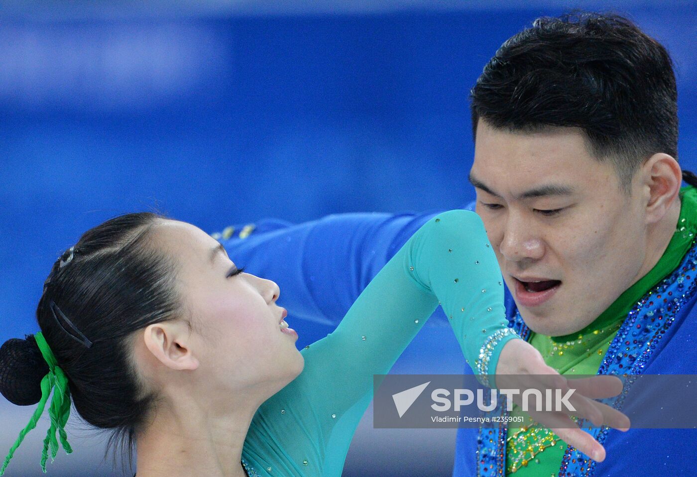 2014 Olympics. Figure skating. Teams. Pairs. Short program