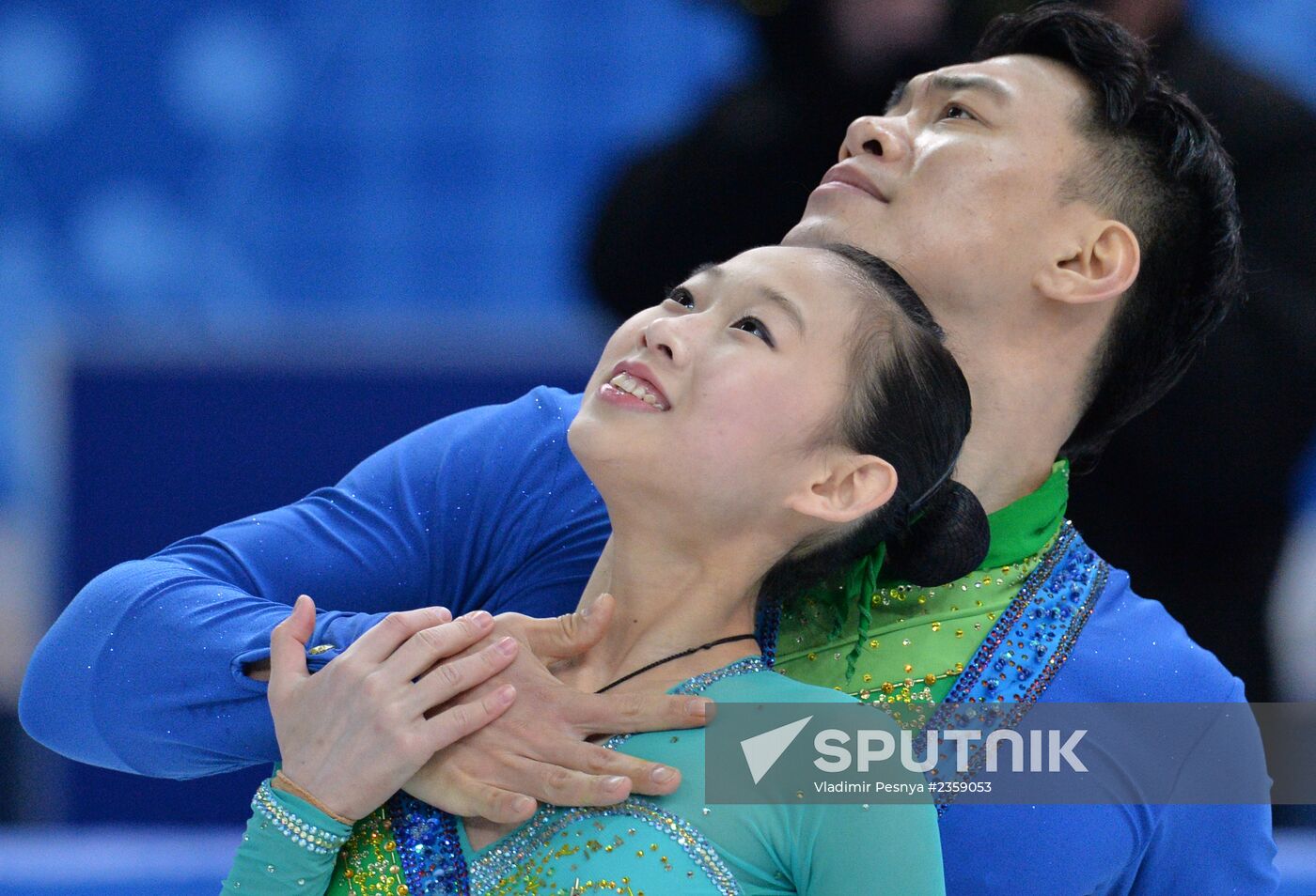 2014 Olympics. Figure skating. Teams. Pairs. Short program