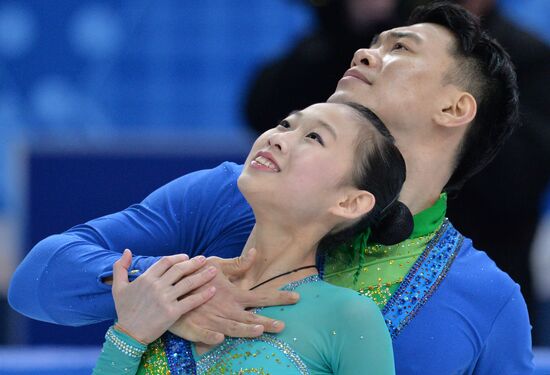 2014 Olympics. Figure skating. Teams. Pairs. Short program