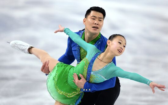 2014 Olympics. Figure skating. Teams. Pairs. Short program