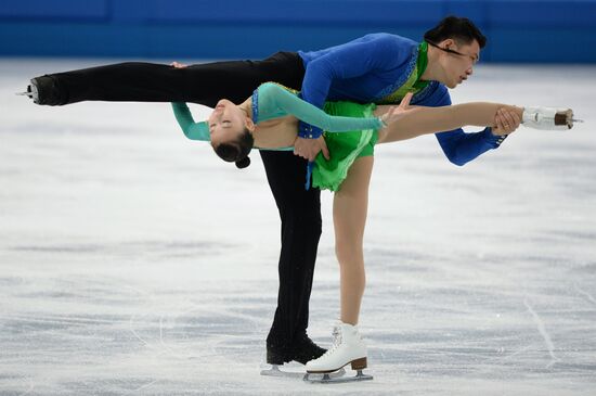 2014 Olympics. Figure skating. Teams. Pairs. Short program