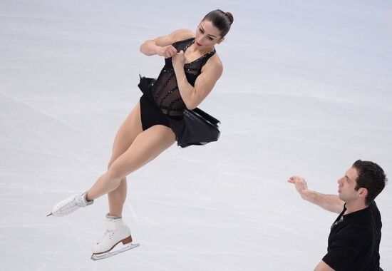 2014 Olympics. Figure skating. Teams. Pairs. Short program