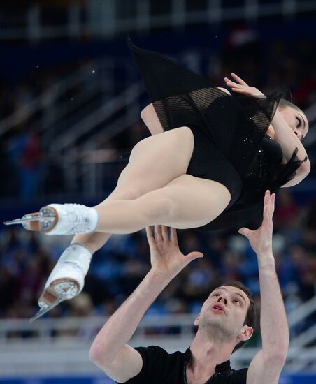 2014 Olympics. Figure skating. Teams. Pairs. Short program