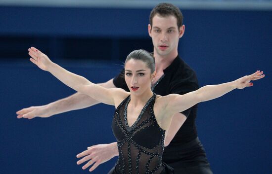 2014 Olympics. Figure skating. Teams. Pairs. Short program