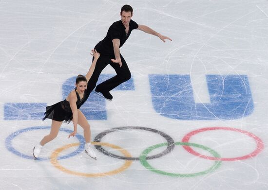 2014 Olympics. Figure skating. Teams. Pairs. Short program