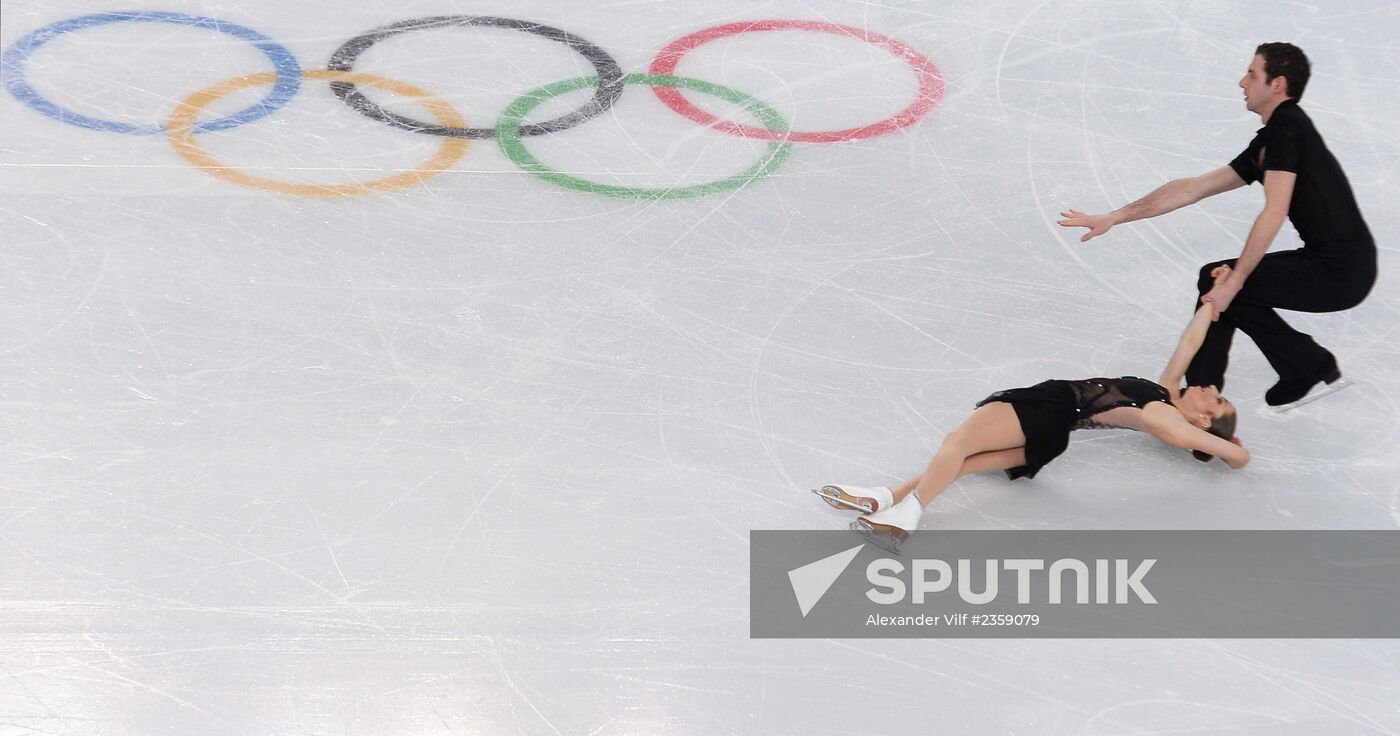 2014 Olympics. Figure skating. Teams. Pairs. Short program