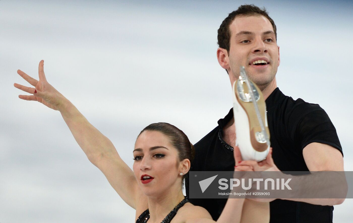 2014 Olympics. Figure skating. Teams. Pairs. Short program