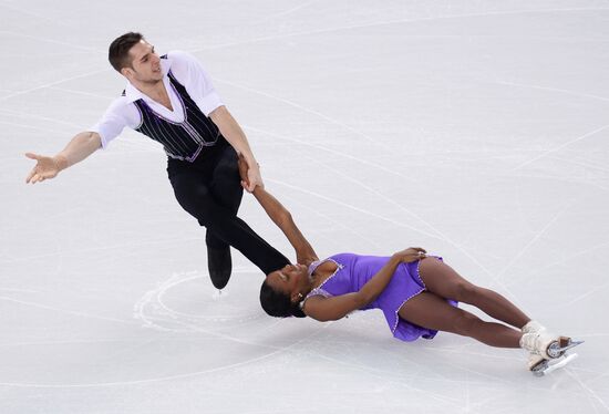 2014 Olympics. Figure skating. Teams. Pairs. Short program