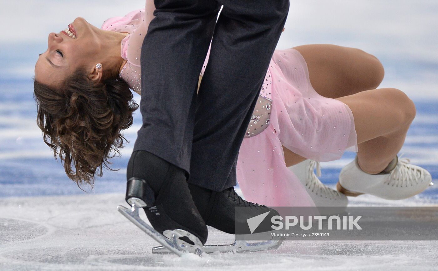 2014 Olympics. Figure skating. Teams. Pairs. Short program