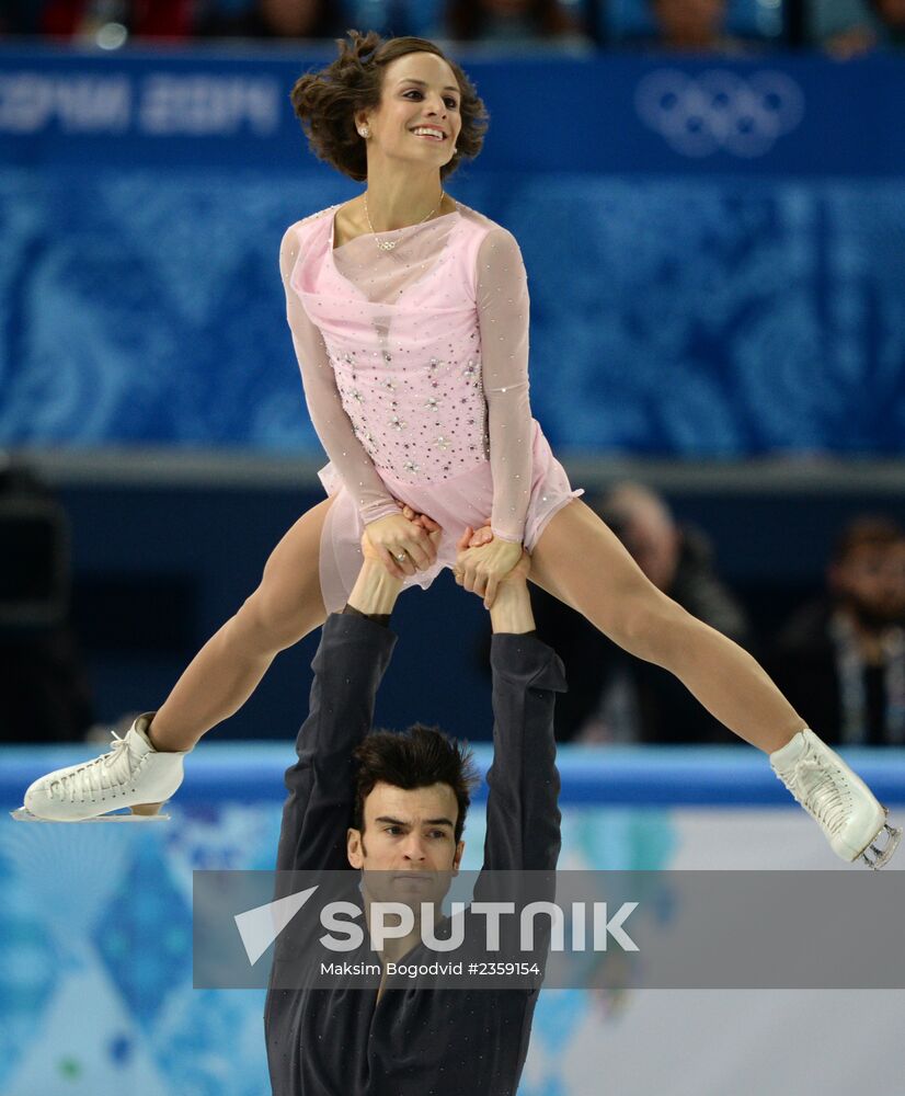 2014 Olympics. Figure skating. Teams. Pairs. Short program