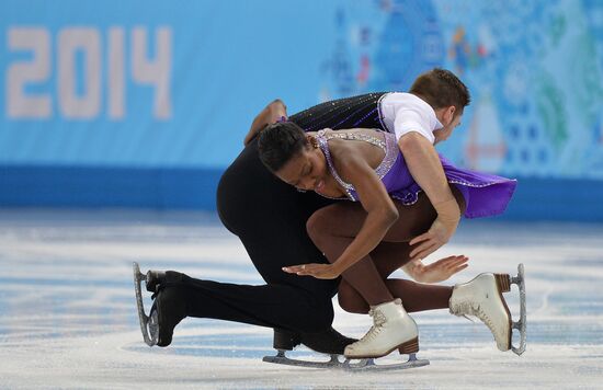 2014 Olympics. Figure skating. Teams. Pairs. Short program