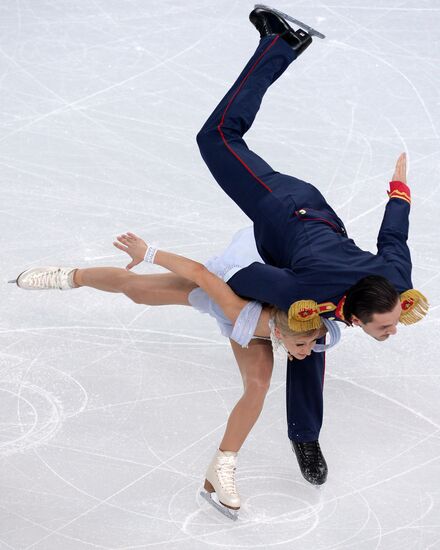 2014 Olympics. Figure skating. Teams. Pairs. Short program