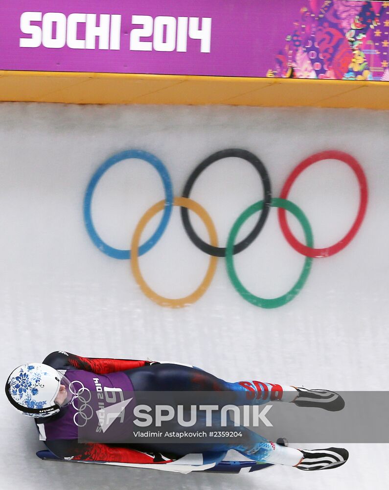 2014 Winter Olympics. Luge. Women. Training