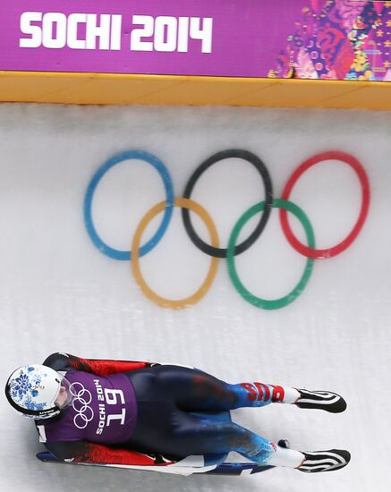 2014 Winter Olympics. Luge. Women. Training