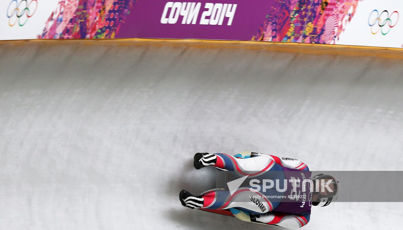 2014 Winter Olympics. Luge. Women. Training