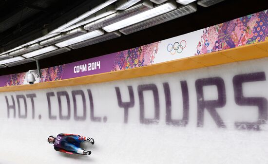 2014 Winter Olympics. Luge. Women. Training