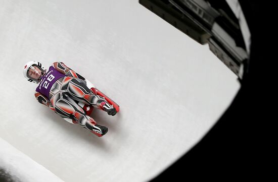 2014 Winter Olympics. Luge. Women. Training