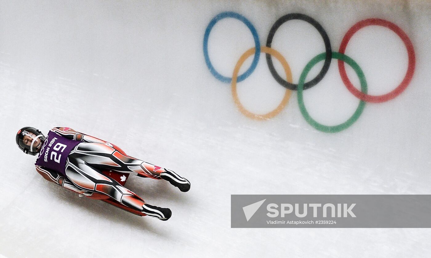2014 Winter Olympics. Luge. Women. Training