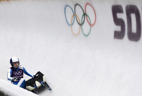 2014 Winter Olympics. Luge. Women. Training