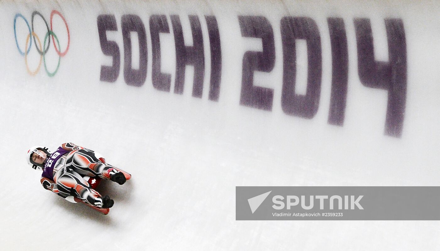 2014 Winter Olympics. Luge. Women. Training