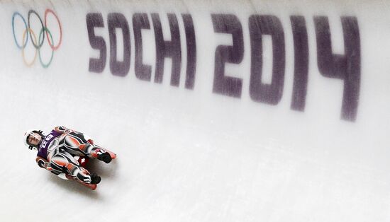 2014 Winter Olympics. Luge. Women. Training
