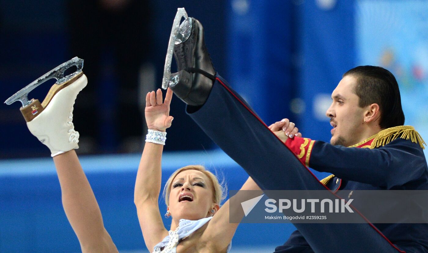 2014 Winter Olympics. Figure skating. Teams. Pairs. Short program