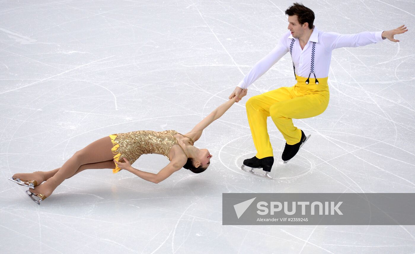 2014 Winter Olympics. Figure skating. Teams. Pairs. Short program