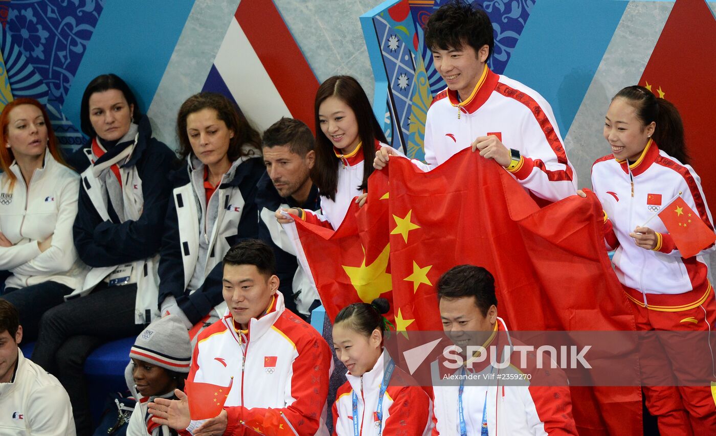 2014 Winter Olympics. Figure skating. Teams. Men. Short program