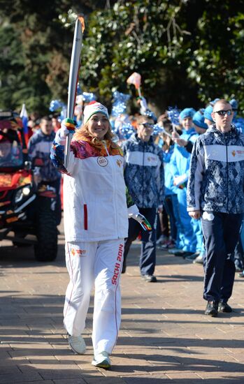 Olympic torch relay. Sochi. Day 3