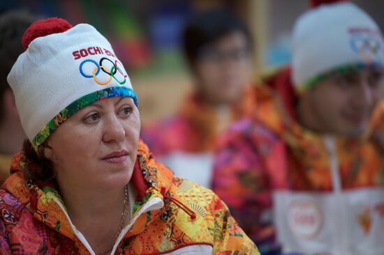 Olympic Torch Relay. Sochi. Day Two