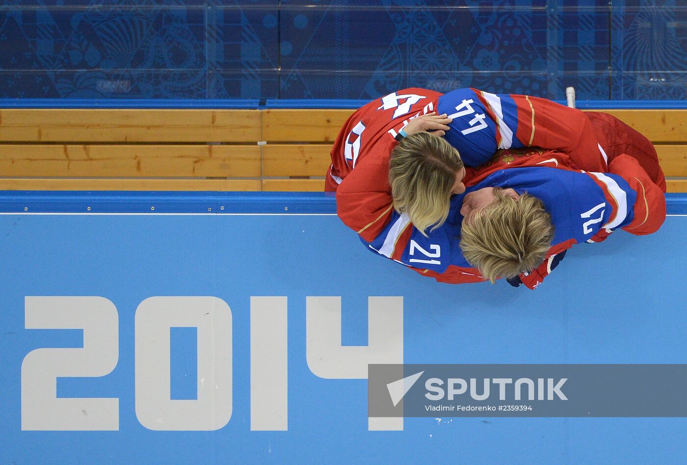 Photo session of Russian women's national ice hockey team